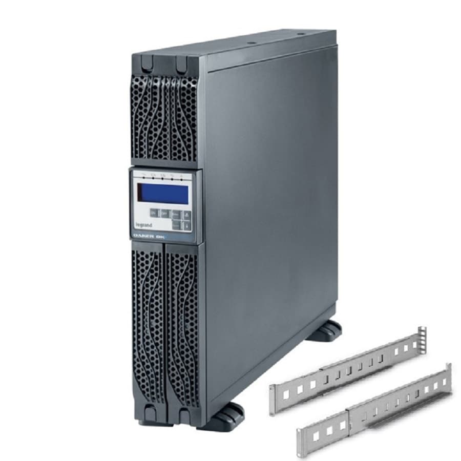 KIT UPS MONOF 230V 1KVA 10MIN DAKER DK PLUS 310170 + KIT SOPORTE RACK P/UPS DAKER DK C/2UN 310952