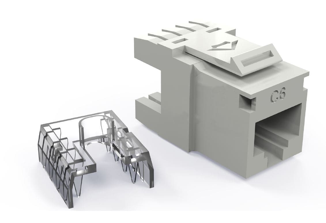 CONECTOR JACK RJ45 CAT6 AZUL T568A/B 90/180 MULTILAN 35030607