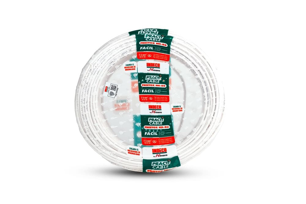 CONDUCTOR ELECTRICO 750V LIBRE HALOGENO 2.5MM2 BLANCO PC NH-80