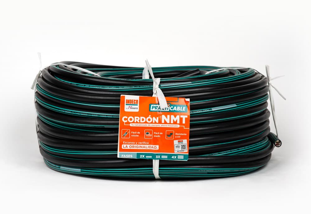 CONDUCTOR ELECTRICO 500V VULCANIZADO 4X12AWG NEGRO NMT PC