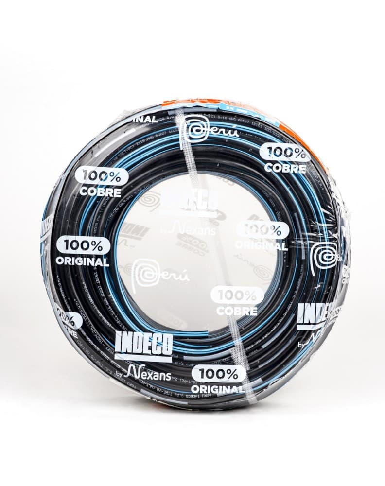 CONDUCTOR ELECTRICO 500V VULCANIZADO 2X16AWG NEGRO NLT PC