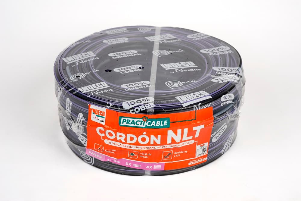 CONDUCTOR ELECTRICO 500V VULCANIZADO 3X18AWG NEGRO NLT PC