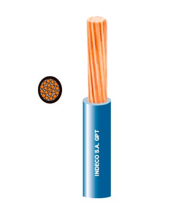 CONDUCTOR ELECTRICO 300V 14AWG AZUL AUTOMOTRIZ GPT-3
