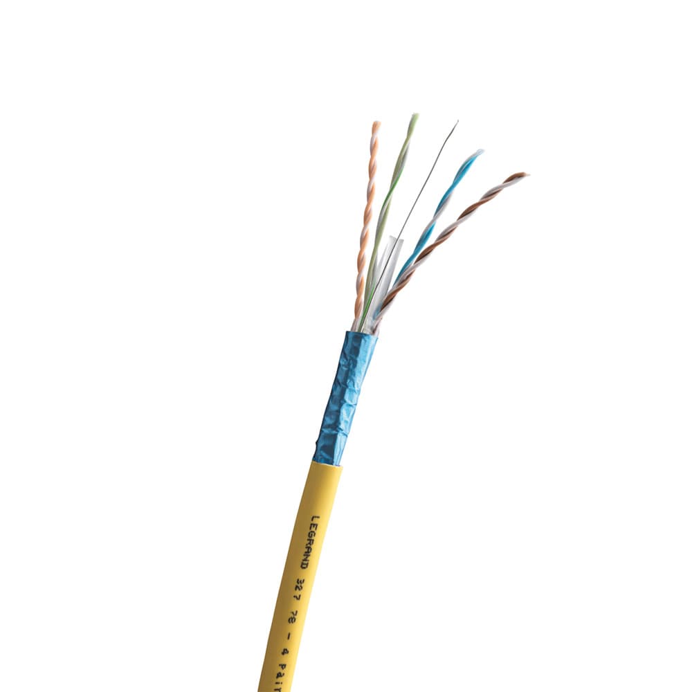 CABLE F/UTP CAT6A LSZH 4PARES 23AWG AMARILLO LCS3 032778