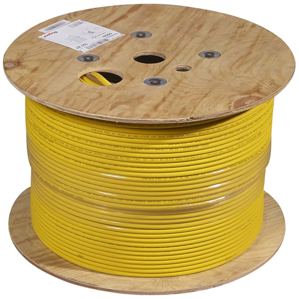 CABLE U/UTP CAT6A LSZH 4PARES 24AWG AMARILLO LCS3 032787