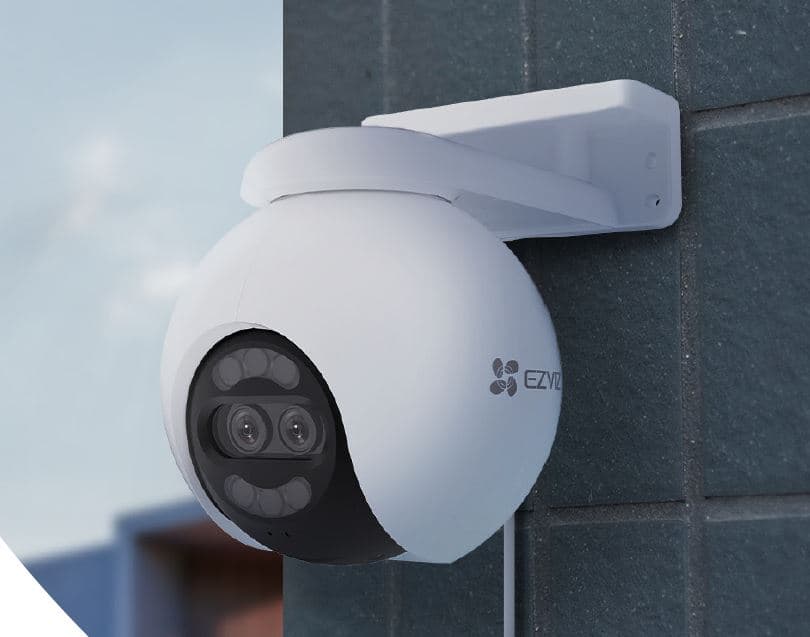 CAMARA IP EXT 4K ULTRA HD DOBLE LENTE WI-FI IP67 COLOR-AUDIO BID PAN-TILT CS-H80X (8MP 2MP,4MM)