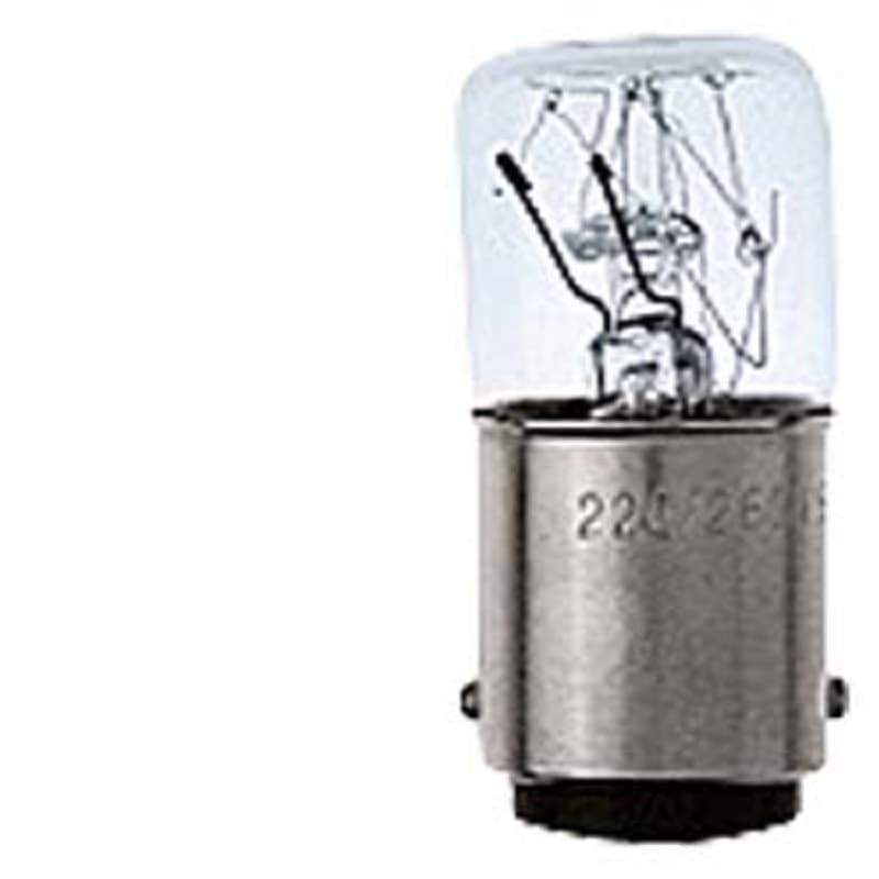 LAMPARA INCANDESCENTE BAYONETA CRISTAL BA15D 24VAC/DC 5W 8WD43281XX