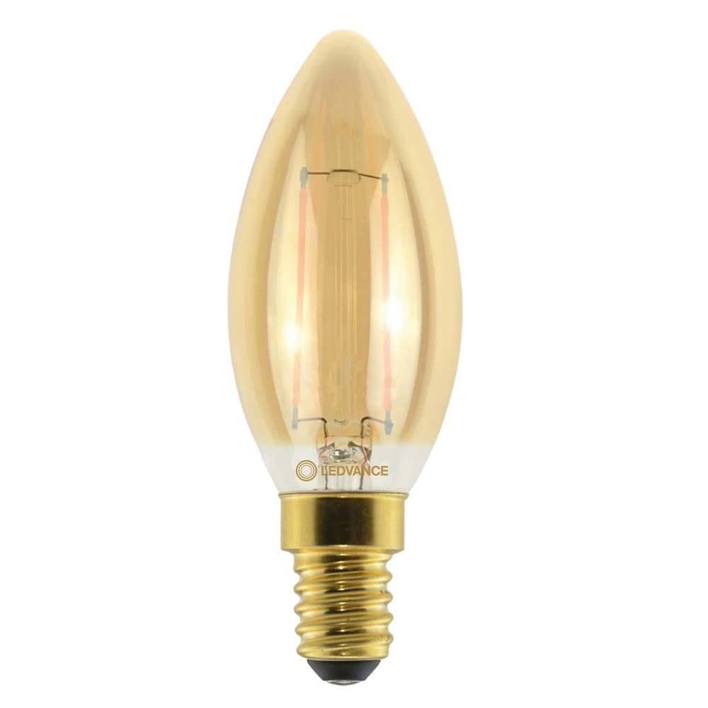 LAMPARA LED BULB FILAMENTO VELA 2.2W 2500K 220V E14 VINTAGE 1906