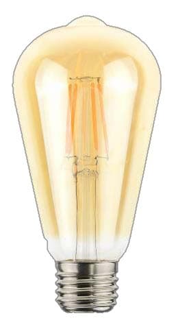 LAMPARA LED BULB FILAMENTO 7W 2700K 220V E27 AMBAR VINTAGE 1906