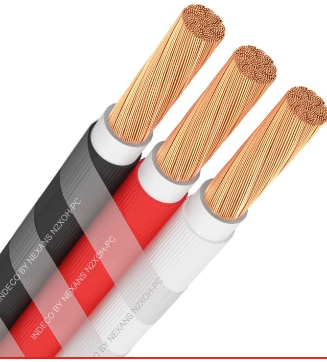 CONDUCTOR ELECTRICO PARALELO 1KV LIBRE HALOGENO 3-1X185MM2 BL/NE/RO N2XOH-PC