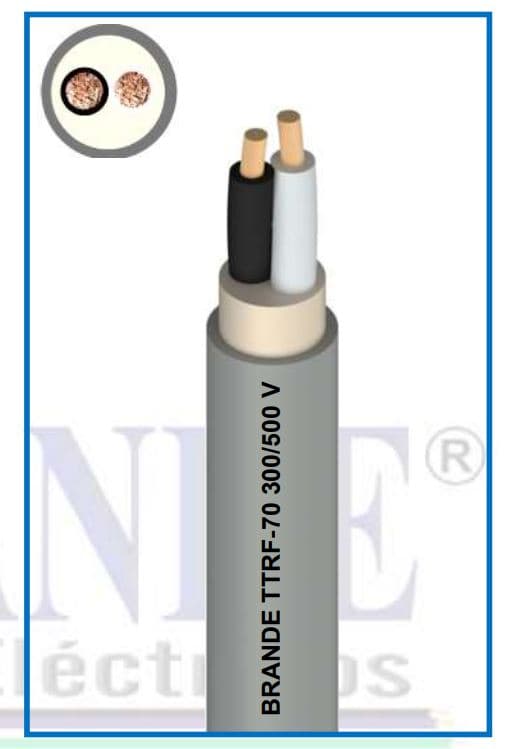 CONDUCTOR ELECTRICO 500V VULCANIZADO 3X14AWG GRIS NLT