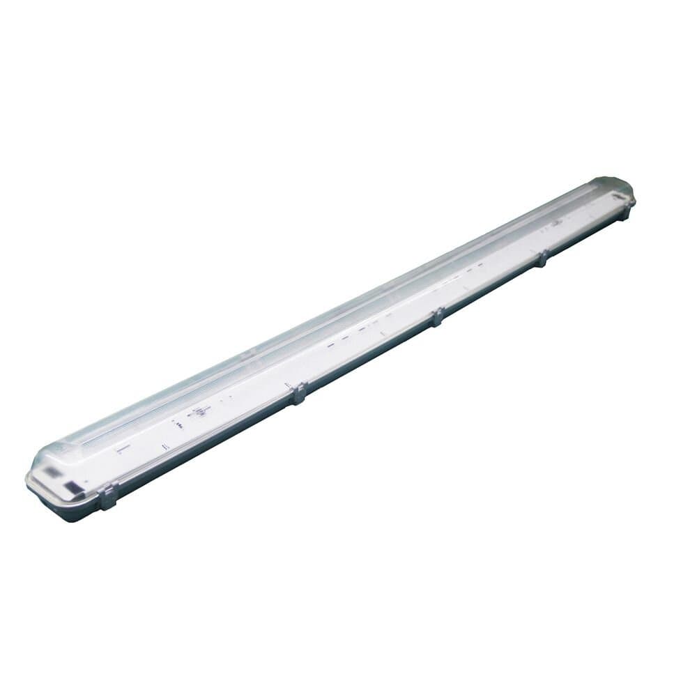 LUMINARIA HERMETICA LED POLICARB IP65 2X T8  S/EQUIPO TUBE C/GANCHO METAL