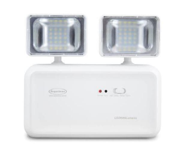 LUMINARIA EMERGENCIA LED 2 FAROS 6.4W 110-240V 32LEDS 600LM 4H IP20