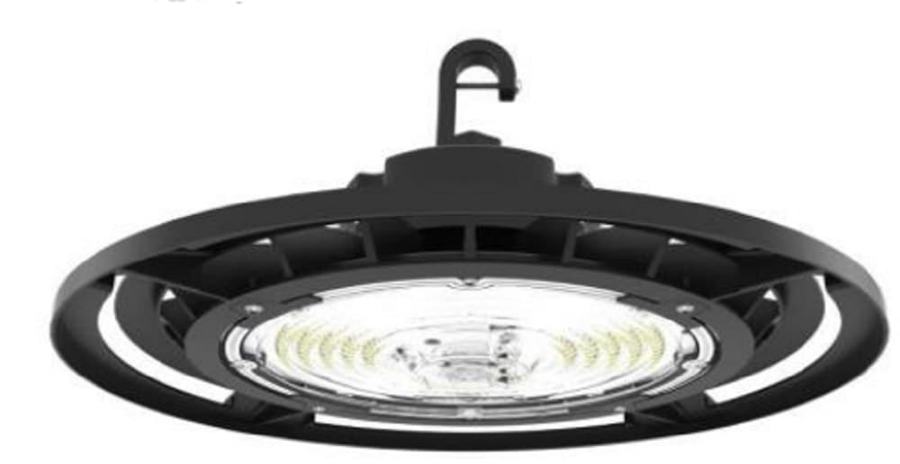 LUMINARIA LED HIGH BAY 150W 100-277V 5700K IP65 NEGRO 110° 24000LM PFM G4