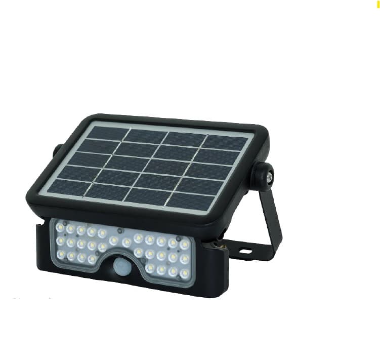 LUMINARIA LED REFLECTOR SOLAR 5W 6000K IP66 NEGRO FLOODLIGHT