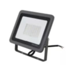 KIT LUMINARIA LED REFLECTOR 50W 85-265V 3000K IP65 NEGRO ECO  (C/10 UND)