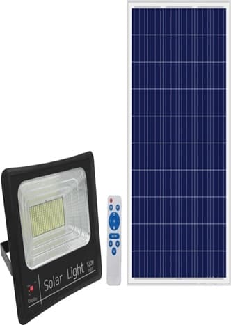 LUMINARIA LED REFLECTOR SOLAR 100W 12V 6500K IP65 NEGRO