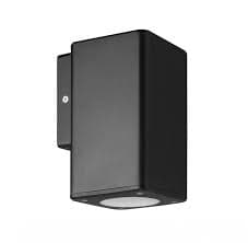 LUMINARIA LED APLIQUE CUADR 11W 100-240V IP54 ADOS NEG GU10 SINGLE