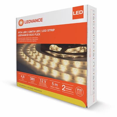 CINTA LED FLEX 2700K 12V 12W IP20 5MTS ECOFLEX