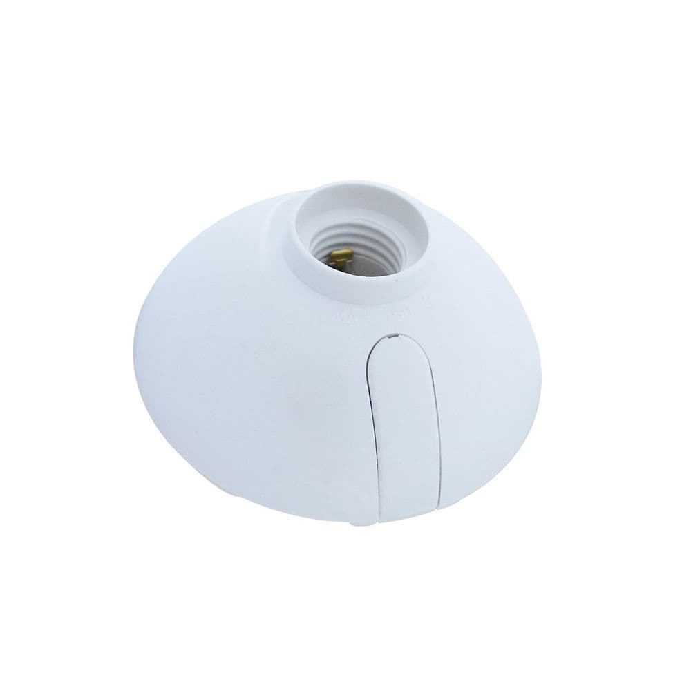 WALL SOCKET OVAL BLANCO ROSCA E27 P218