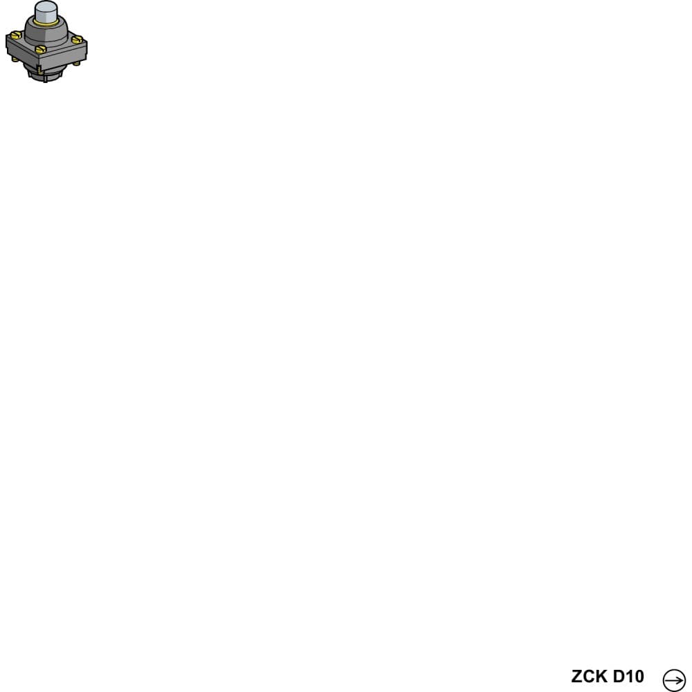 CABEZA PULSADOR METAL P/INT FIN CARRERA XCKL/XCKM OSISENSE ZCKD10