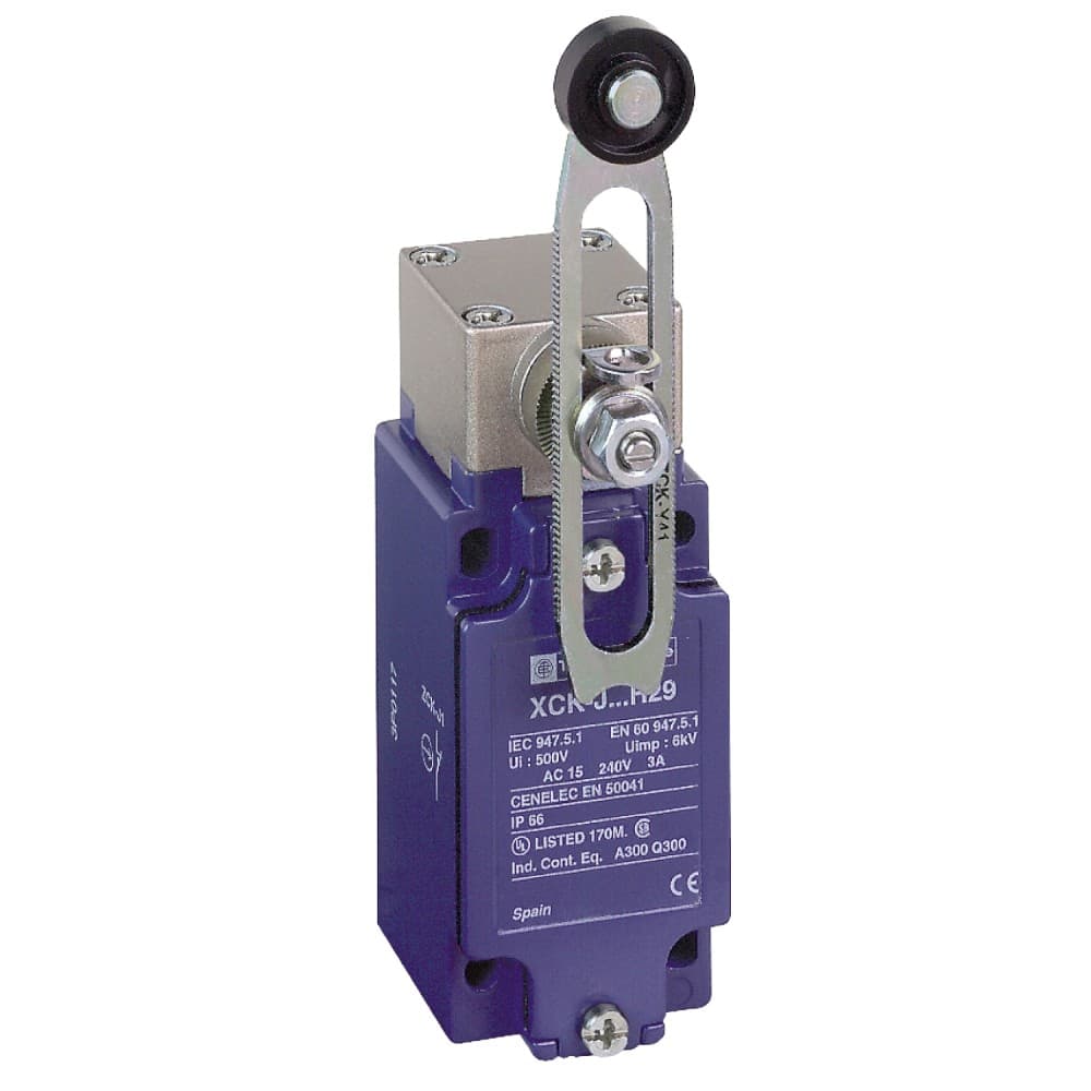 INTERRUPTOR FIN CARRERA METAL PALANCA C/ROLD 1NA+1NC OSISENSE XCKJ10541