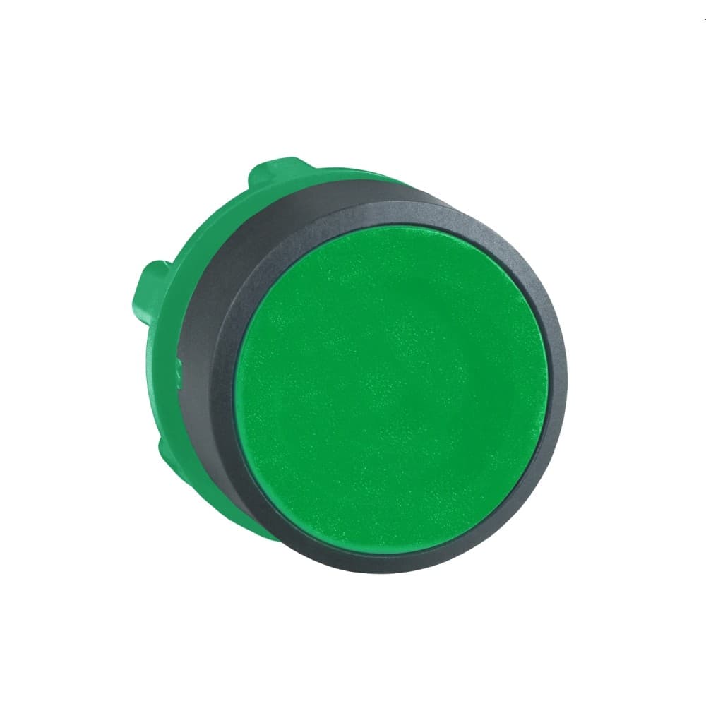 CABEZA PULSADOR RASANTE PLASTICO VERDE 22MM ZB5AA3