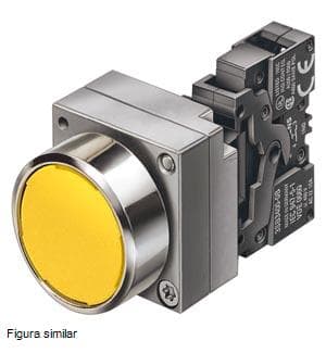 PULSADOR RASANTE METAL VERDE 22MM 1NA SIGNUM 3SB36020AA41