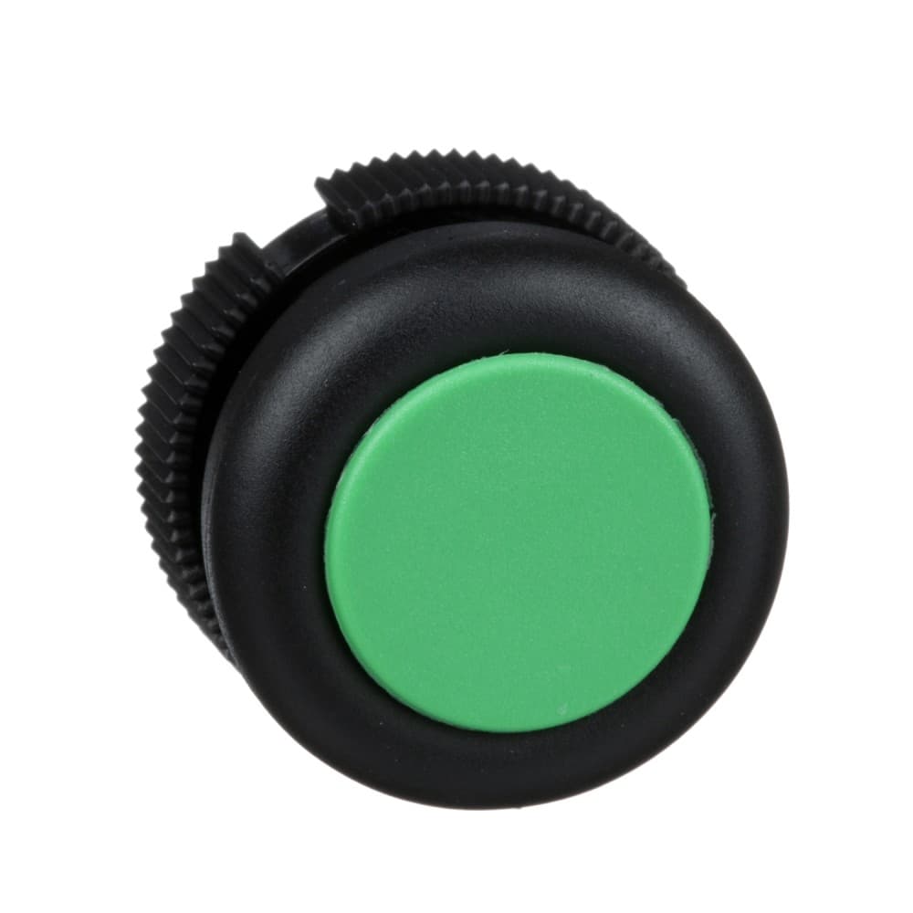 CABEZA PULSADOR RASANTE VERDE 22MM C/CAPUCHON HARMONY XACA9413