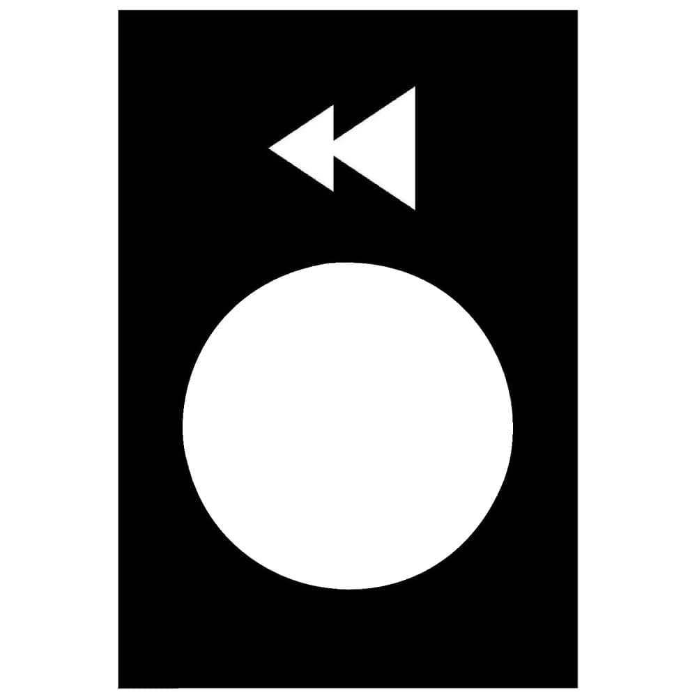 PLACA LEYENDA 30X40MM IZQUIERDA O INFERIOR LENTO-RAPIDO ZB2BY2906