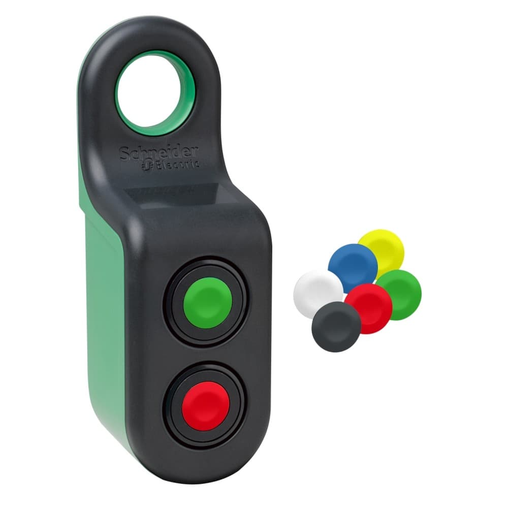 CAJA BOTONERA PORTATIL PLAST 2 PULS C/TRANSMISOR 22MM HARMONY ZBRM22A0