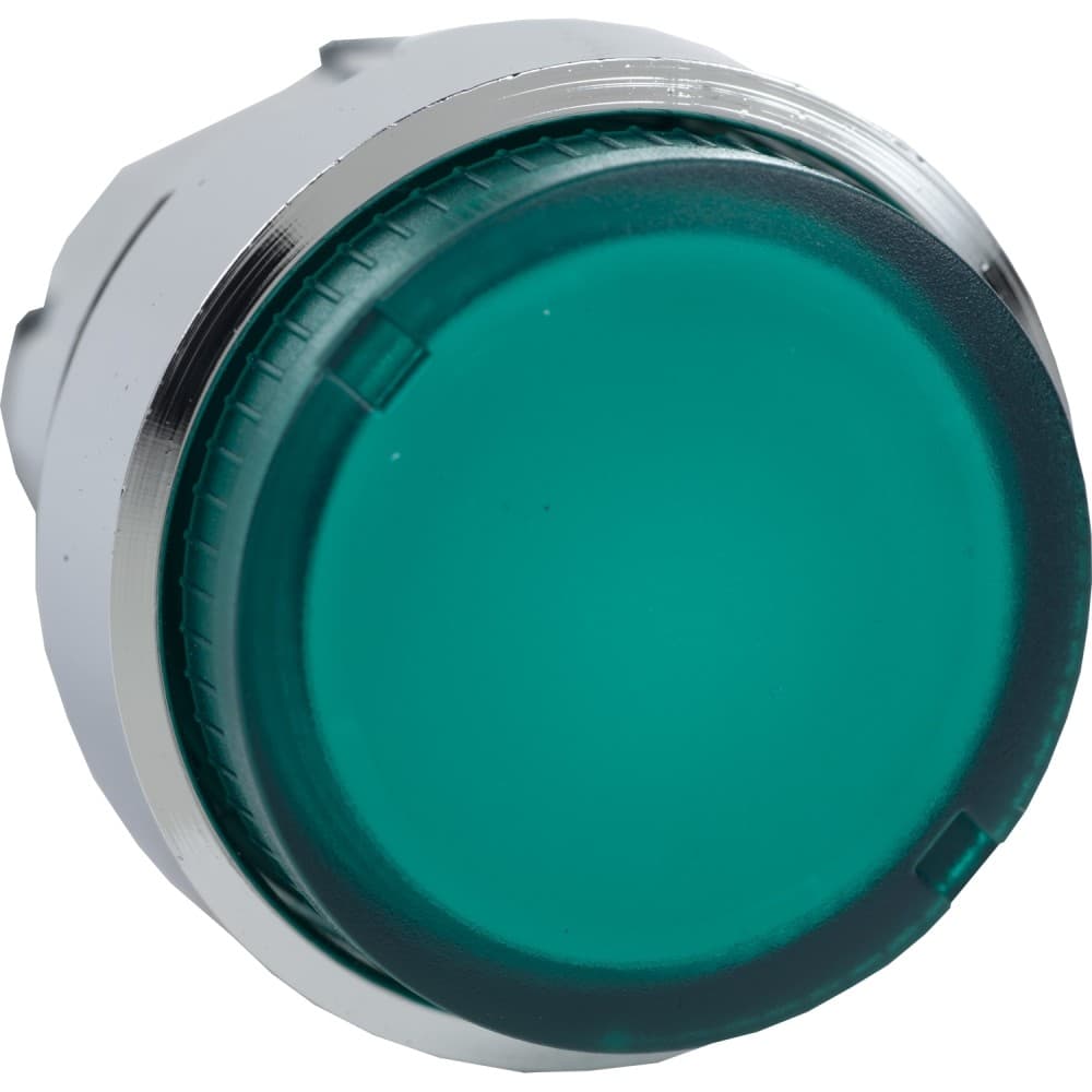 PULSADOR SALIENTE METAL VERDE 22MM S/LAMP HARMONY ZB4BW13
