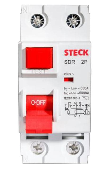 INTERRUPTOR DIFERENCIAL 1P+N 40A 240VAC 30MA TIPO A INMUNIZADO SDR24030A