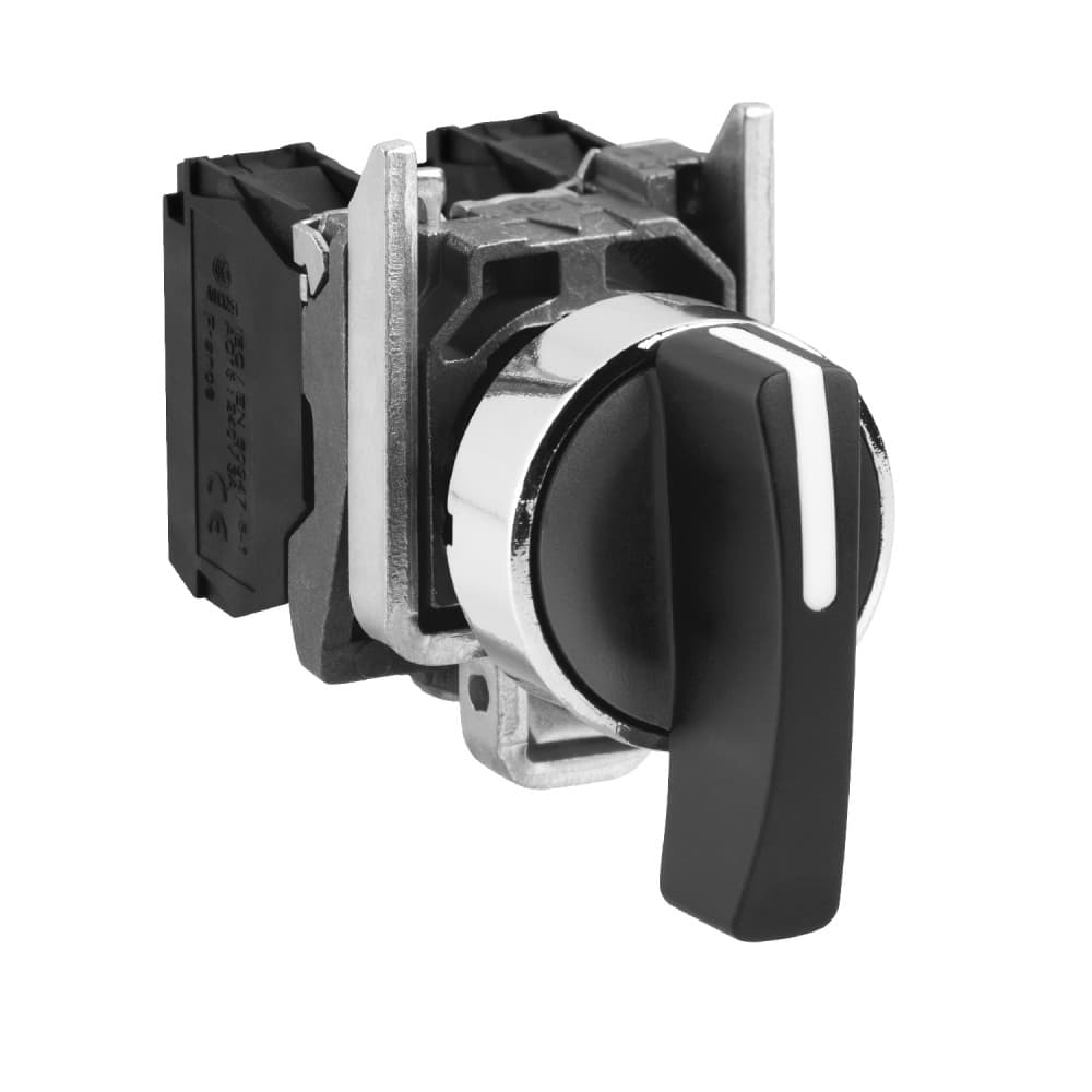 SELECTOR MANETA LARGA 3 POSIC METAL NEGRO 22MM 2NA HARMONY XB4BJ33