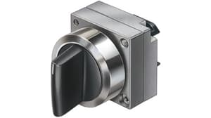 SELECTOR MANETA CORTA 3 POSIC METAL NEGRO 22MM 2NA SIGNUM 3SB36102EA11