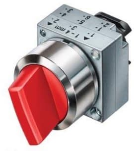 SELECTOR MANETA CORTA 3 POSIC PLAST NEGRO 22MM SIGNUM 3SB35002DA11