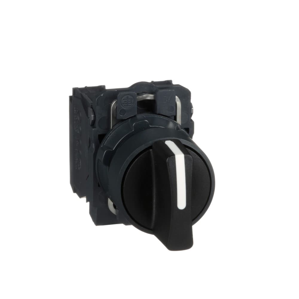 SELECTOR MANETA CORTA 3 POSIC PLAST NEGRO 22MM 2NA HARMONY XB5AD33