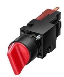 SELECTOR MANETA LARGA 2 POSIC PLAST NEGRO 16MM 1NA SIGNUM 3SB22022AB01