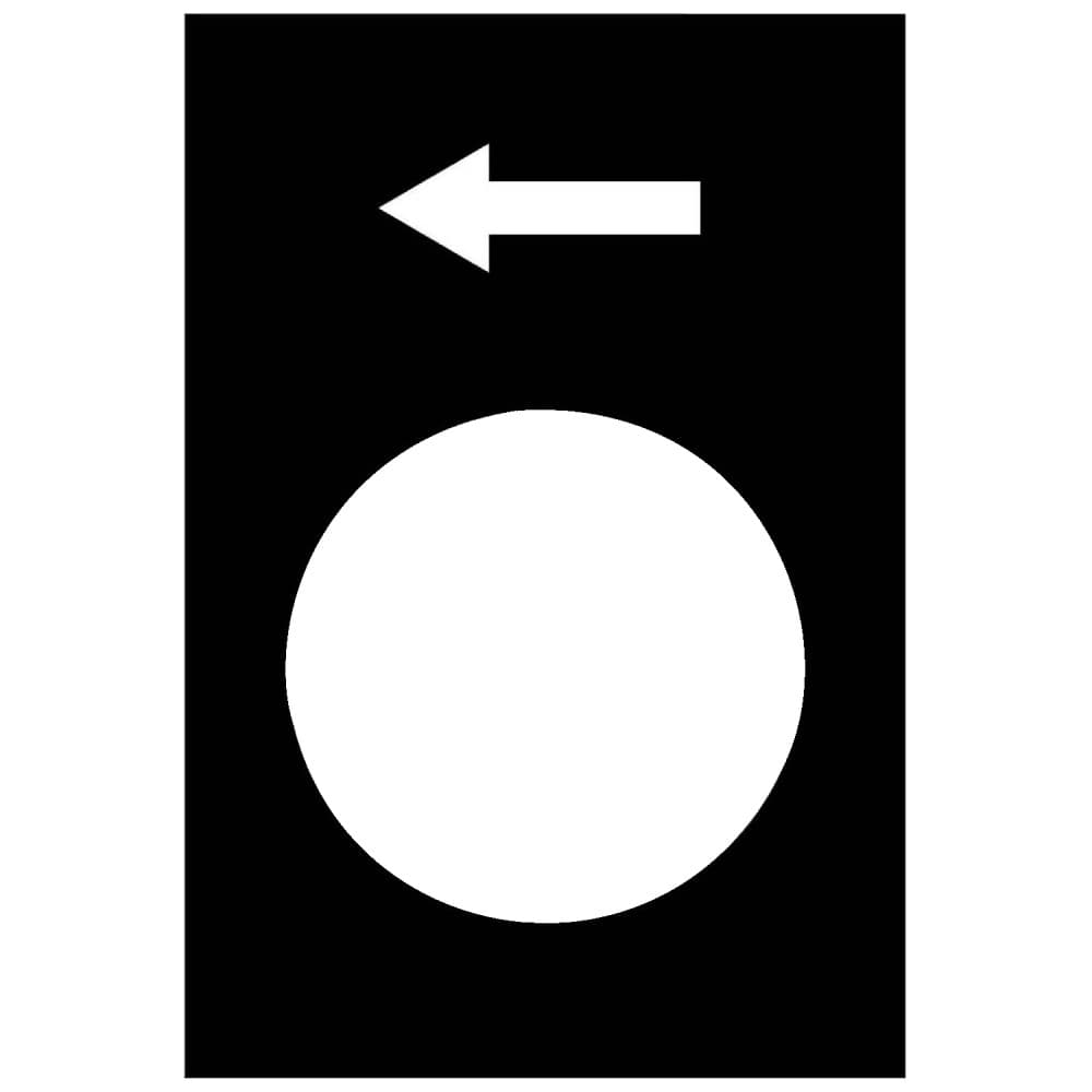 PLACA LEYENDA 30X40MM NEGRO FIGURIN BAJADA ZB2BY2904