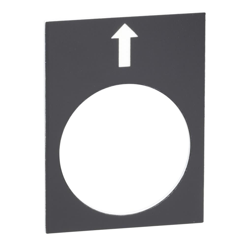 PLACA LEYENDA 30X40MM NEGRO FIGURIN IZQUIERDA ZB2BY2910