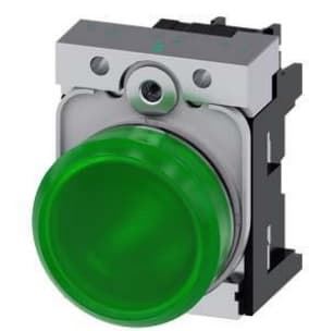 LUZ PILOTO METAL VERDE 22MM 24VAC/DC LED 3SU11526AA401AA0