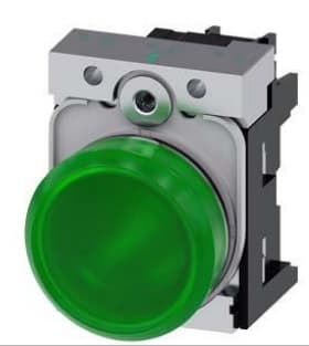 LUZ PILOTO METAL VERDE 22MM 110VAC LED 3SU11536AA401AA0