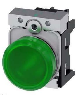 LUZ PILOTO METAL VERDE 22MM 230VAC LED 3SU11566AA401AA0