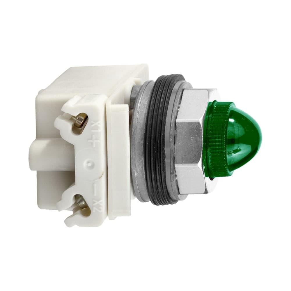 LUZ PILOTO PLAST VERDE 30MM 120VAC/DC INCANDESCENTE-BA 9S 9001KP38G9