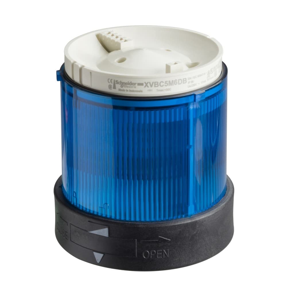 ELEMENTO LUMINOSO P/BALIZA S/LAMP AZUL 250VAC 70MM HARMONY XVBC36