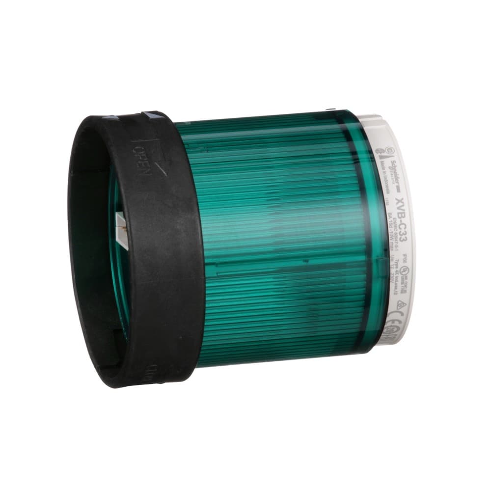 ELEMENTO LUMINOSO P/BALIZA S/LAMP VERDE 250VAC 70MM HARMONY XVBC33