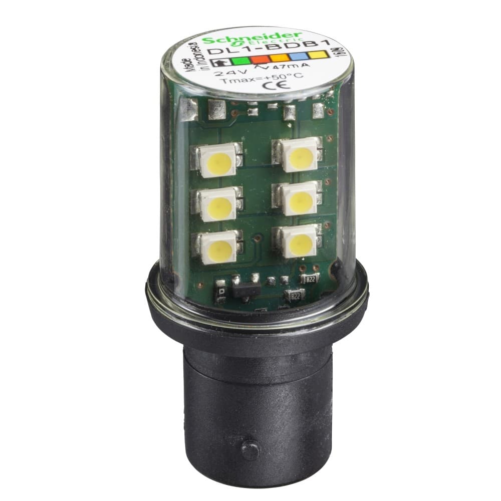 LAMPARA LED PERMANENTE VERDE BA15D 230VAC HARMONY DL1BDB1