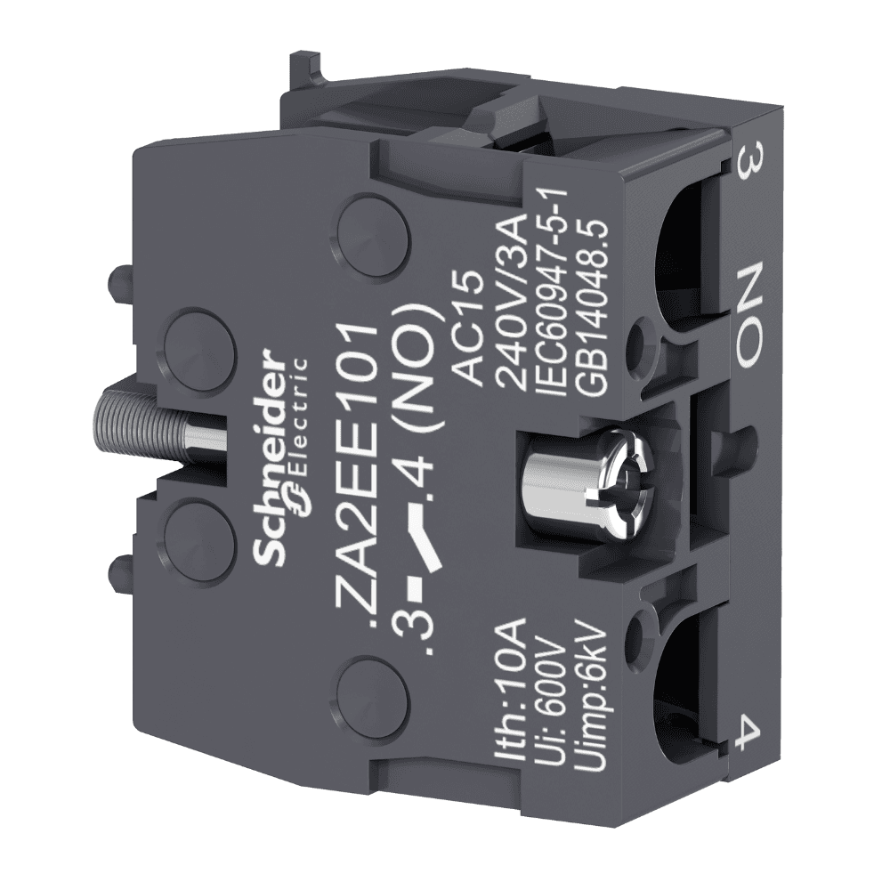 BLOCK CONTACTO 24VAC/DC 1NA P/PILOTO 22MM ZA2EE101