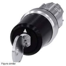 CABEZA SELECTOR LLAVE CES METAL 3POSIC NEGRO SIRIUS 3SU10505BN510AA0