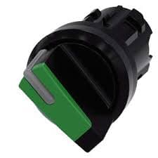 SELECTOR LUMIN. MANETA CORTA 2 POSIC PLAST VERDE 22MM SIRIUS 3SU10022BF400AA0